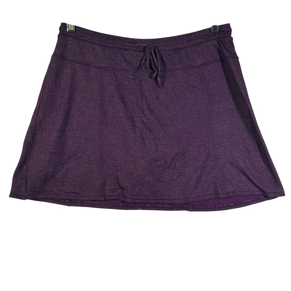 Green Tea Purple Heathered Athletic Skirt Size L G Skort Tennis Golf